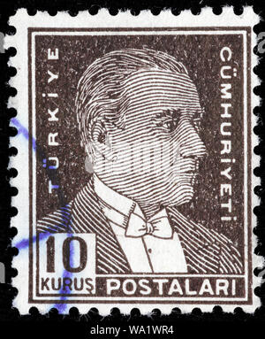 Mustafa Kemal Atatürk (1881-1938), erster Präsident der Türkei, Briefmarke, Türkei, 1931 Stockfoto