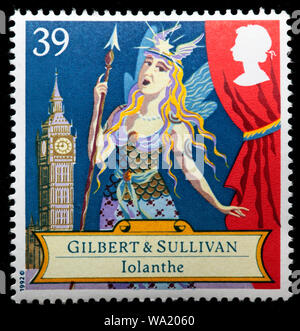 Iolanthe, Spielen von Sir Arthur Sullivan (1842-1900), englischer Komponist, Briefmarke, UK, 1992 Stockfoto