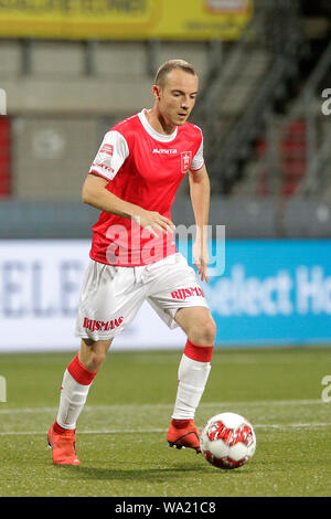 Maastricht, Niederlande. 16 Aug, 2019. MAASTRICHT - Fußball, 16-08-2019, Stadion De Geusselt", MVV Maastricht-De Graafschap, Niederländisch Keuken Kampioen divisie, Saison 2019/2020, Endergebnis: 0-3, MVV Maastricht Spieler Jerome Deom. Credit: Pro Schüsse/Alamy leben Nachrichten Stockfoto