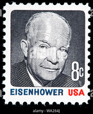 Dwight David Eisenhower (1890-1969), Präsident der USA, Präsident der USA, Briefmarke, USA, 1971 Stockfoto