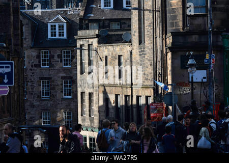 Edinburgh die Hauptstadt Schottlands eine beliebte Stadt Edinburgh hat viele Orte von Interesse für die Touristen zu sehen Stockfoto