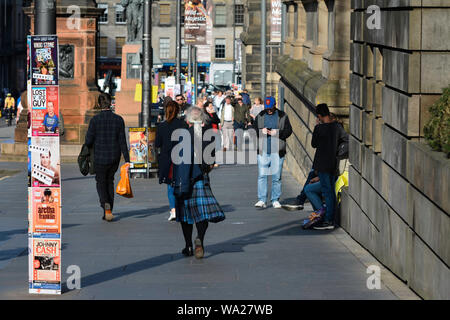 Edinburgh die Hauptstadt Schottlands eine beliebte Stadt Edinburgh hat viele Orte von Interesse für die Touristen zu sehen Stockfoto