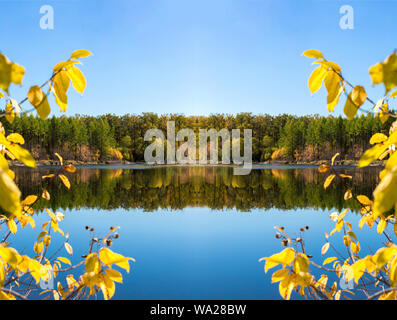 Die innere Mongolei Flusslandschaft Stockfoto