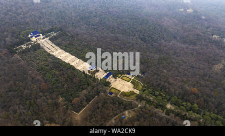 Sun Yat-sen Mausoleum befindet sich in der Provinz Jiangsu, Nanjing xuanwu borough Purple mountain Vorberg in Zhong Shan malerischen Ort Stockfoto