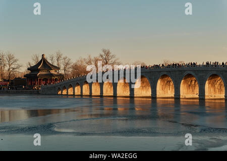 Der Sommerpalast in Peking Landschaft Stockfoto