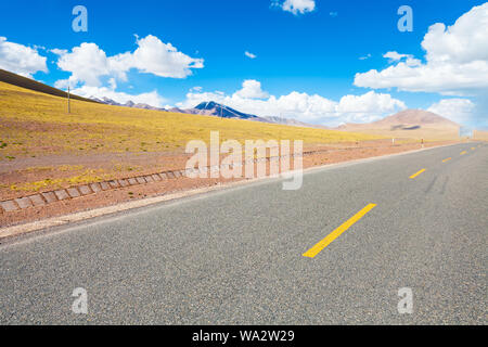 Tibet-Highway-Landschaft Stockfoto