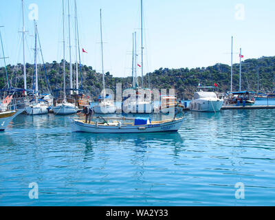 Kekova, Turkey-April 26, 2016: Kekova und Demre an der Südküste der Türkei Stockfoto