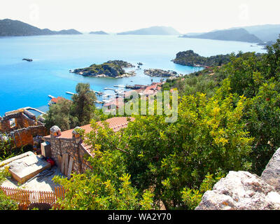 Kekova, Turkey-April 26, 2016: Kekova und Demre an der Südküste der Türkei Stockfoto