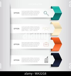 Infografiken business Banner einstellen Stock Vektor