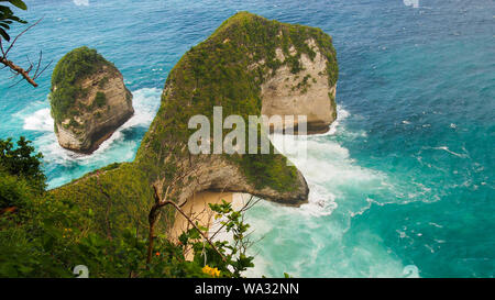 Kelingking Beach auf Nusa Penida Insel Bali, Indonesien, Manta Bay Bali Stockfoto