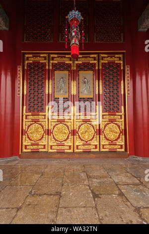 Huangji Palace Museum von Peking den Kaiserlichen Palast, der Palast Laterne Stockfoto