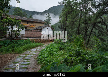 Home Stay facility Häuser in den Bergen Stockfoto