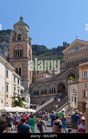 Kathedrale von Amalfi Stockfoto