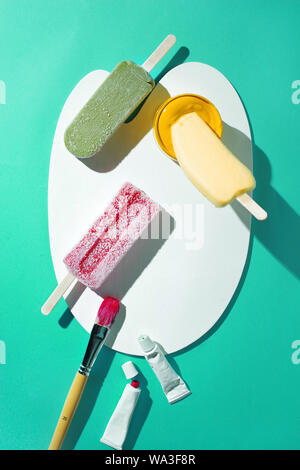 Farbe des Eis Stockfoto