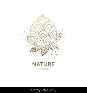 Logo flower Lotus Stock Vektor