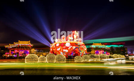 Xi'an datang furong Garten Leuchten Stockfoto