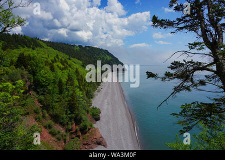 Küste der Bay of Fundy National Park Kanada - pangburn Strand Stockfoto