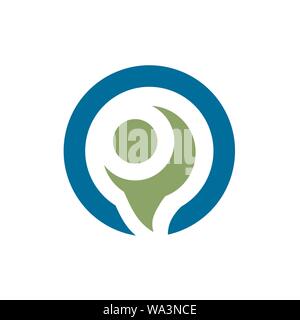Erreichen oder Leistung Logo. Sauber und einfach Logo Vorlage, Vector Illustration. Stock Vektor