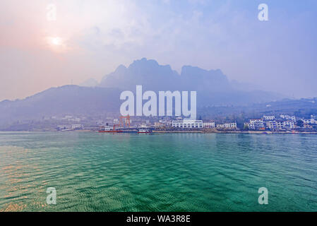 Hubei Yangtze Drei Schluchten Landschaft Stockfoto