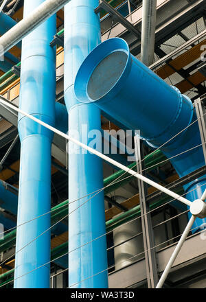 Luftdüsen des Centre Pompidou, Paris, Frankreich Stockfoto