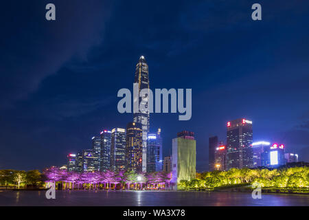 Shenzhen Nacht Szene Stockfoto