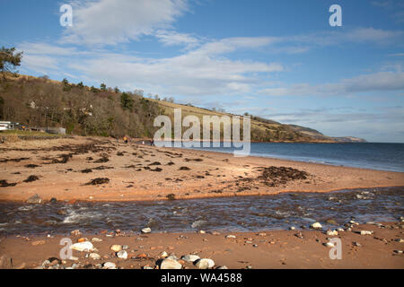 Winter auf rosemarkie Beach in der Nähe von Inverness Stockfoto