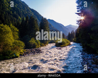 Fluss Sarca, Südtirol, Dolomiten, Italien Stockfoto