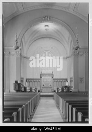 Brick presbyterianische Kirche, 91st St. und Park Ave., New York City. Stockfoto