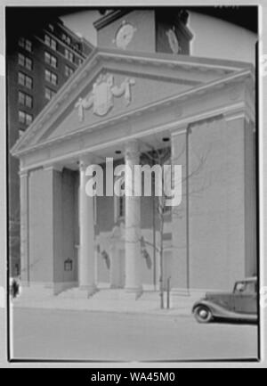 Brick presbyterianische Kirche, 91st St. und Park Ave., New York City. Stockfoto