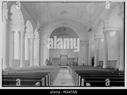 Brick presbyterianische Kirche, 91st St. und Park Ave., New York City. Stockfoto