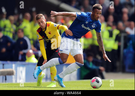 Gerard Deulofeu, Jean Philippe Gbamin, Everton FC V FC Watford Premier League, 2019 Credit: Allstar Bildarchiv/Alamy Live News Credit: Allstar Bildarchiv/Alamy leben Nachrichten Stockfoto