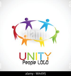 Menschen Einheit Teamarbeit, Vektor Stock Vektor