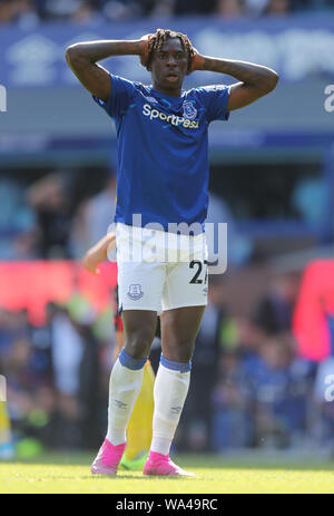 Moise Kean, FC Everton, 2019 Credit: Allstar Bildarchiv/Alamy Live News Credit: Allstar Bildarchiv/Alamy leben Nachrichten Stockfoto
