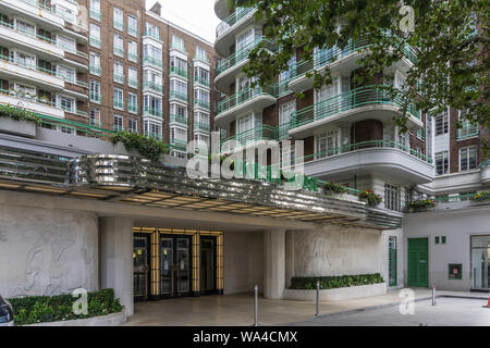 Dorset House, ein Block von 1930 Wohnungen im Art Déco- oder moderne Stil, Gloucester Place, London, UK Stockfoto