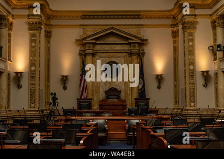 Kentucky Senat Kammern im Capitol Building. Frankfort, KY. Stockfoto