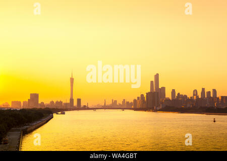 Stadt Guangzhou, Provinz Guangdong Landschaft Stockfoto