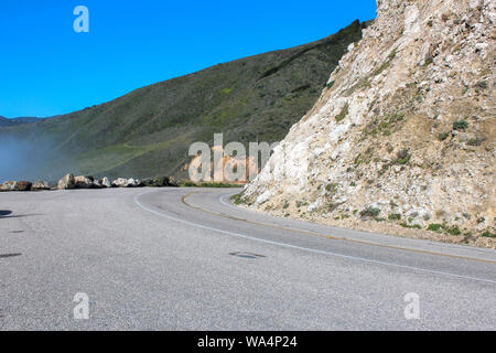 Cabrillo Highway, in der Nähe von Monterey, Kalifornien, USA Stockfoto