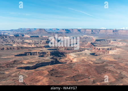 Canyonlands National Park Luftaufnahme Stockfoto