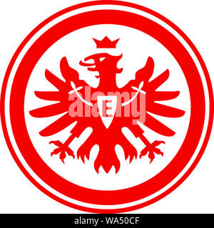 Logo des Deutschen Fußball Eintracht Frankfurt - Deutschland. Stockfoto