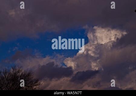 Gewitterwolken Gebäude Macht über den Canyon, Texas. Stockfoto