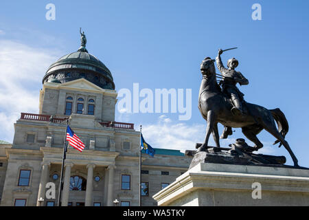 FRANCIS MAGEREN STATUE STATE CAPITOL BUILDING HELENA MONTANA USA Stockfoto