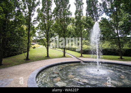 Brunnen in der alnwick Garten, ein Komplex von formalen Gärten in der Nähe von Alnwick Castle in der Nähe von Alnwick, Northumberland, England Stockfoto