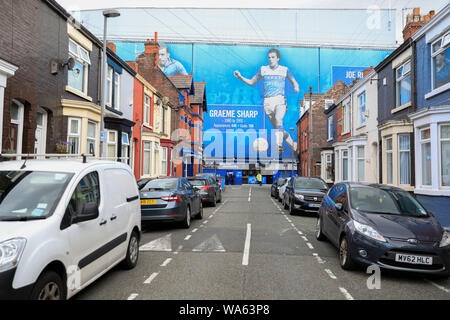 17. August 2019, Goodison Park, Liverpool, England; Premier League Football, Everton vs Watford: außen Street View von Goodison Park Credit: Conor Molloy/News Bilder der Englischen Football League Bilder unterliegen DataCo Lizenz Stockfoto