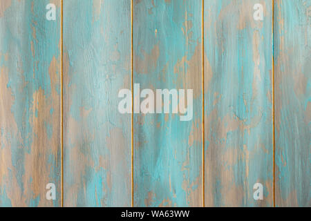 Holz- vintage Hintergrund, Raum für Design. Blau pastell Holz- Textur leer horizontale Fläche. Stockfoto