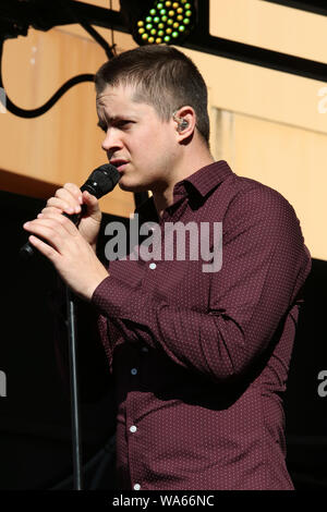 August 18, 2019, Sydney, NSW, Australien: JOHNNY RUFFO führt an den italienischen Street Festival Ferragosto am 18. August 2019 in Sydney, NSW Australien (Bild: © Christopher Khoury/australische Presseagentur über ZUMA Draht) Stockfoto