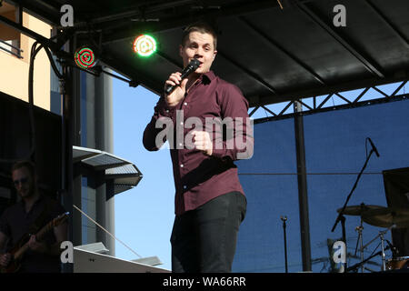 August 18, 2019, Sydney, NSW, Australien: JOHNNY RUFFO führt an den italienischen Street Festival Ferragosto am 18. August 2019 in Sydney, NSW Australien (Bild: © Christopher Khoury/australische Presseagentur über ZUMA Draht) Stockfoto