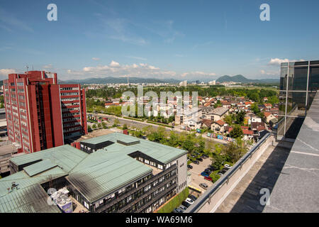 Anzeigen von Ljubljana Stockfoto