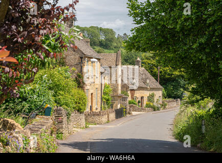 Die malerischen Cotswold Dorf Naunton, Gloucestershire, Vereinigtes Königreich Stockfoto