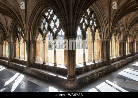 Die Innen- und Sitz des Bischofs von Norwich Cathedral Stockfoto