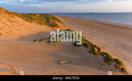 Abend bei Formby Strand, Merseyside, UK Stockfoto